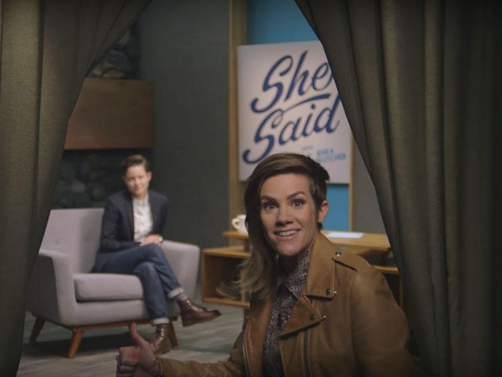 Cameron Esposito and Fiancée Rhea Butcher Talk Tampons on Amy Poehler's Smart Girls 