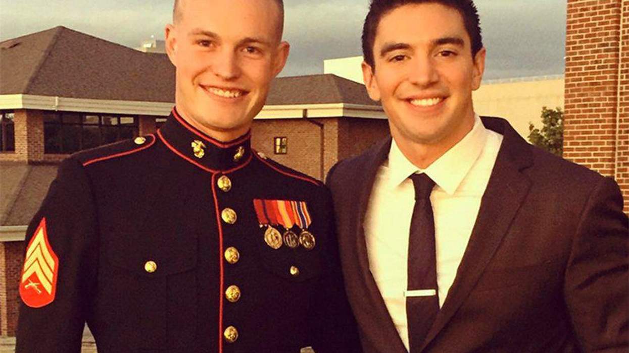 <p>Steve Grand Was a Gay Marine's Date to the Marine Corps Ball</p>