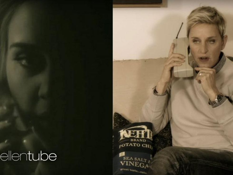 WATCH: Ellen DeGeneres Inspires Adele to Write 'Hello' 