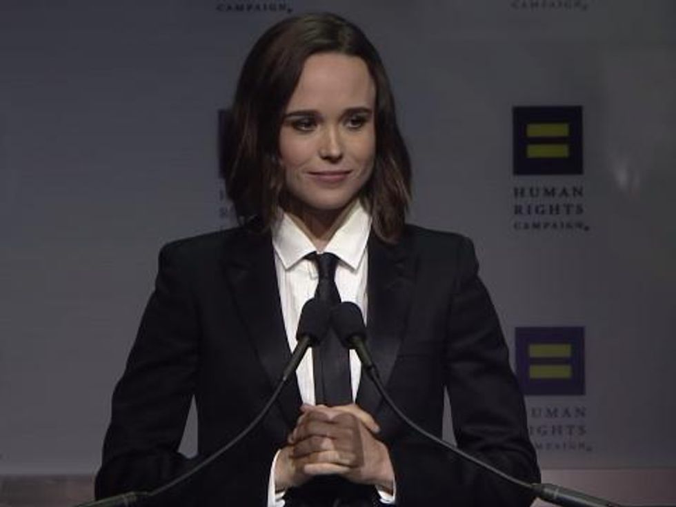 WATCH: Ellen Page Gives Tearful, Personal Speech Upon Receiving HRC's National Vanguard Award