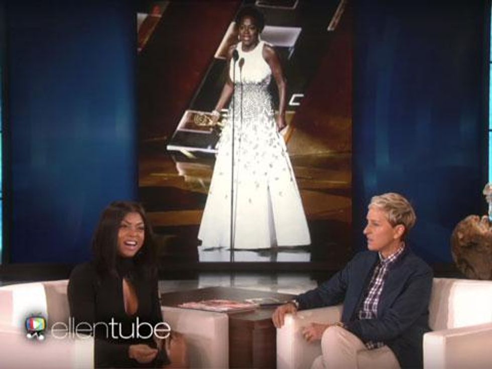 WATCH: Taraji P. Henson Talks to Ellen DeGeneres About Being Thrilled with Viola Davis' Emmy Win 