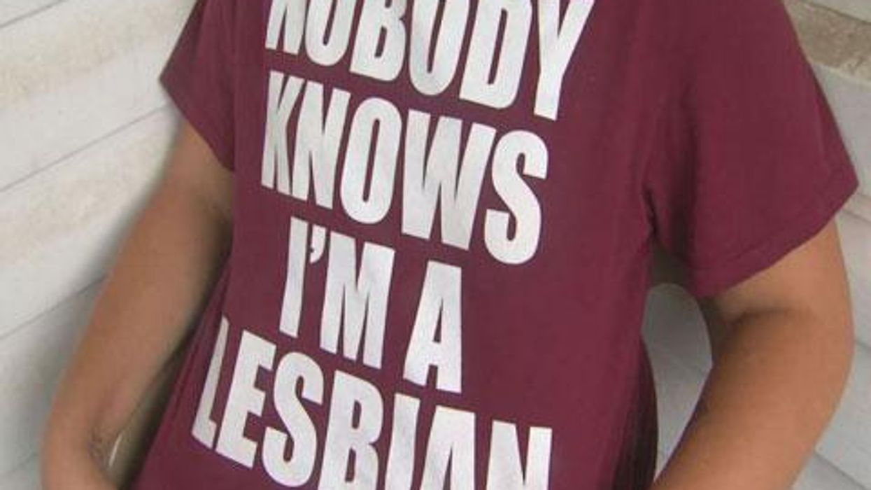 <p>South Carolina High School Student Suspended for 'Nobody Knows I'm a Lesbian' T-Shirt</p>