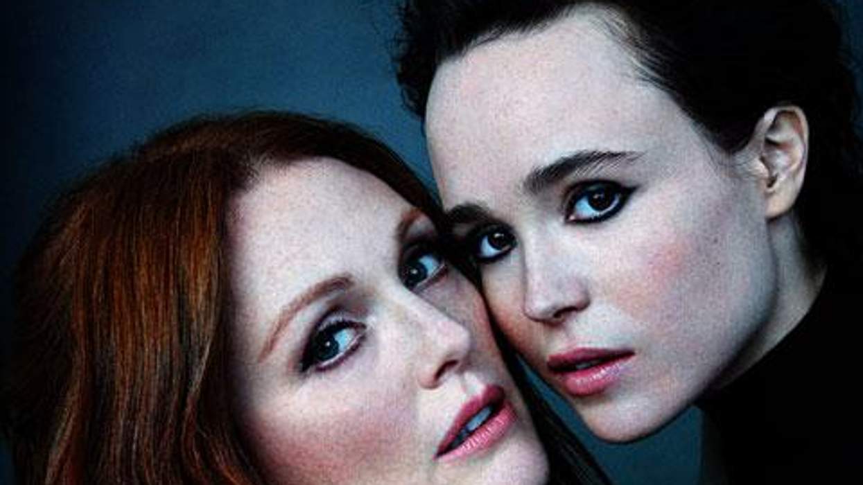 <p>Pic of the Day: Ellen Page and Julianne Moore Are Perfection on the Cover of <em>Out</em> Magazine</p>