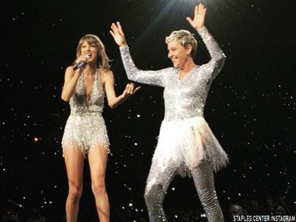 WATCH: The Time Ellen DeGeneres Danced with Taylor Swift at her Los Angeles Concert 