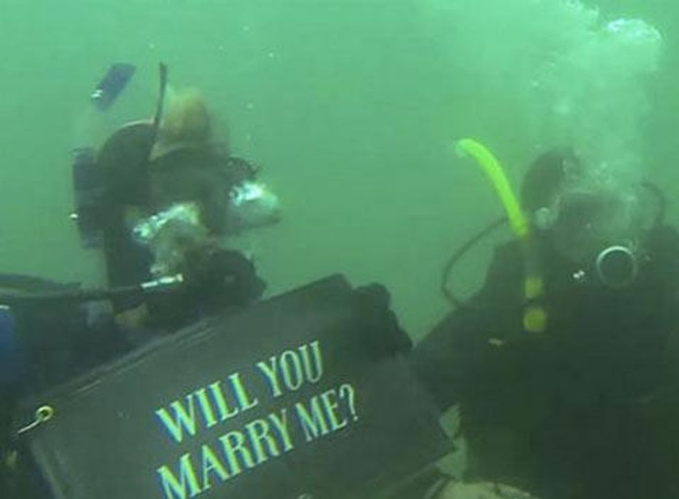 WATCH: How Deep Is Her Love? Woman Learns to Scuba Dive to Propose to Girlfriend