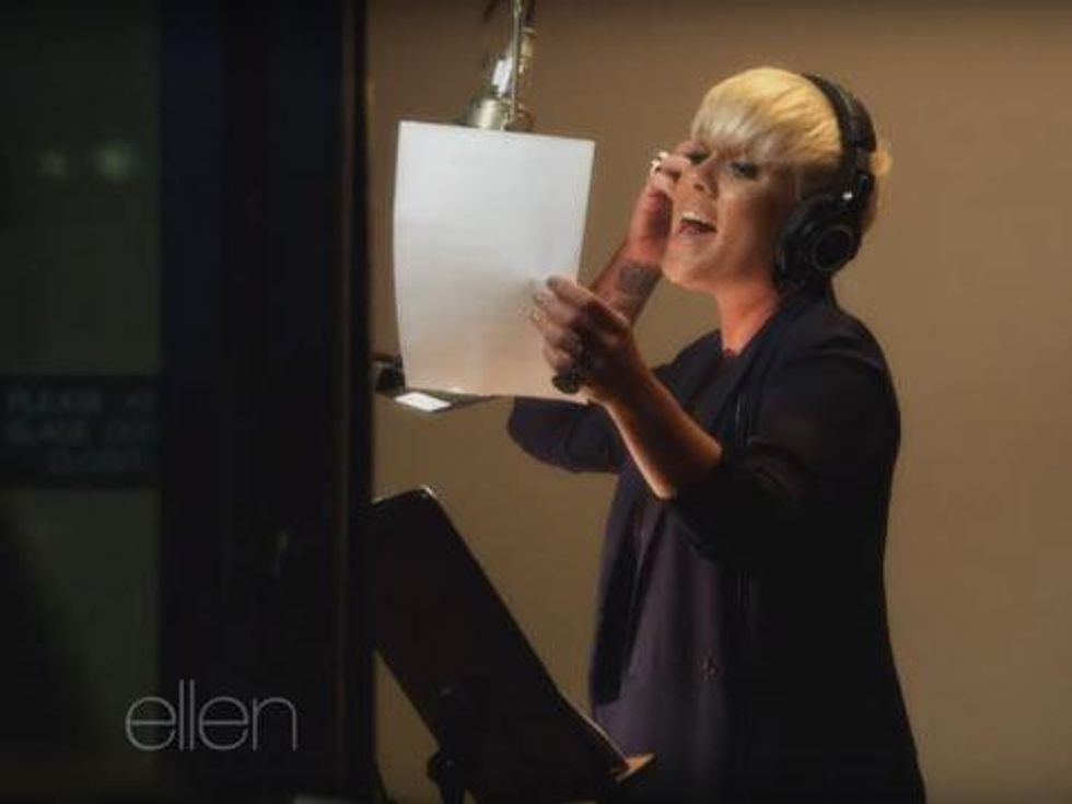 WATCH: P!nk Singing Ellen DeGeneres's Season 13 Theme Song is Everything You Need Today 