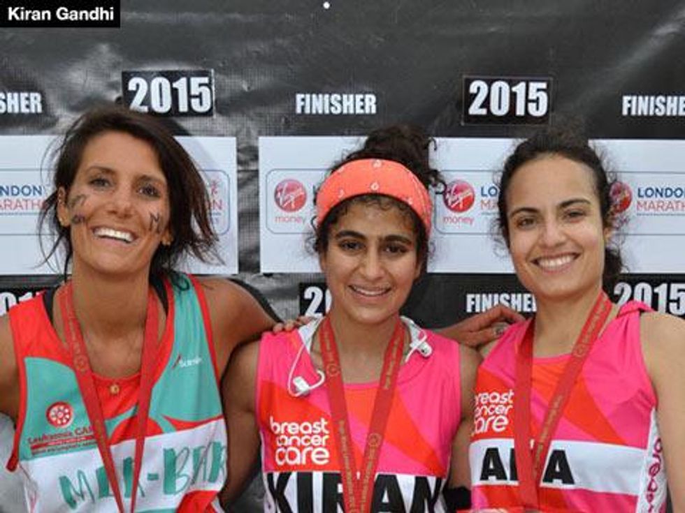 The Amazing Kiran Gandhi Bled Freely After Choosing Her First Marathon Over a Tampon 