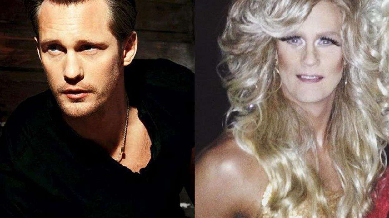 <p>Alexander Skarsgård Slays in Drag at Movie Premiere</p>