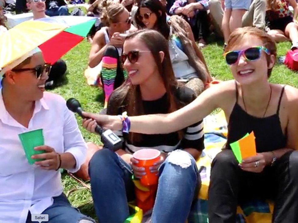 Lesbians Play a Game of 'What's Gayer?'