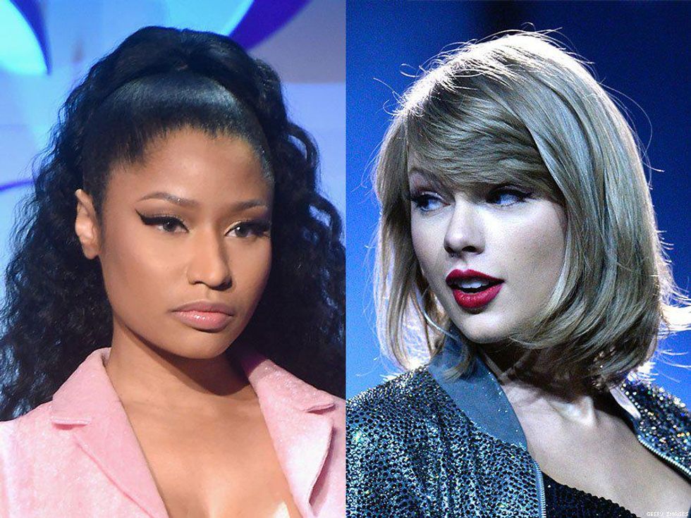 Lesbian Celebrity Porn Taylor Swift - Nicki Minaj Taught Taylor Swift Important Lessons About Racism and Body  Image