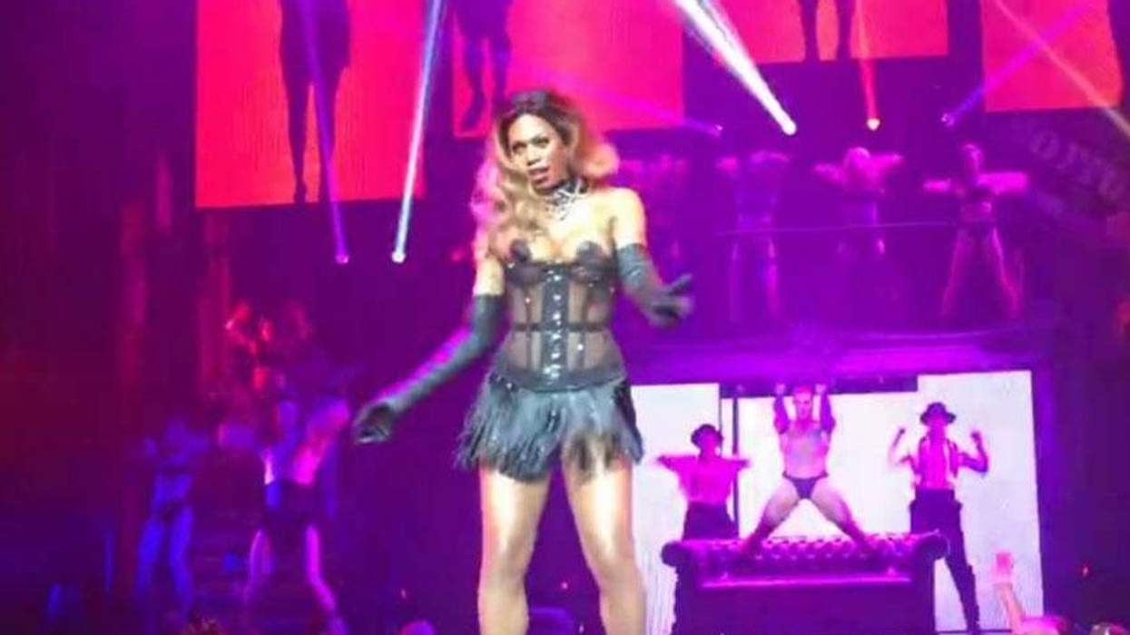 <p>Laverne Cox Strips Down to Pasties for 25th Annual <em>Broadway Bares</em></p>
