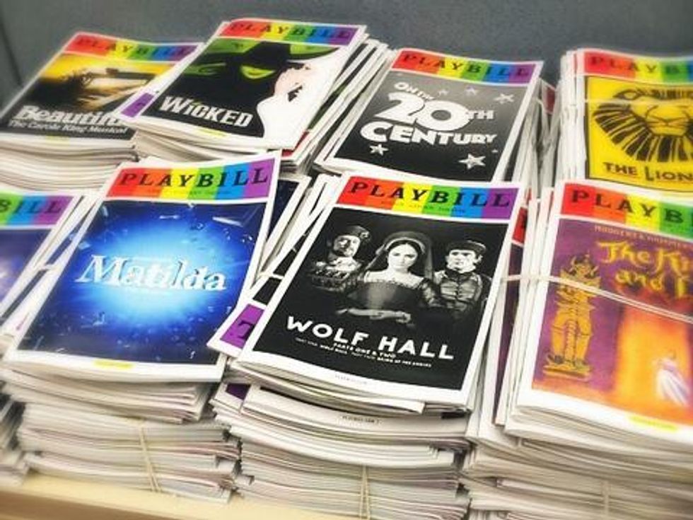 Pic of the Day: Rainbow Playbills Take Broadway for Pride Month