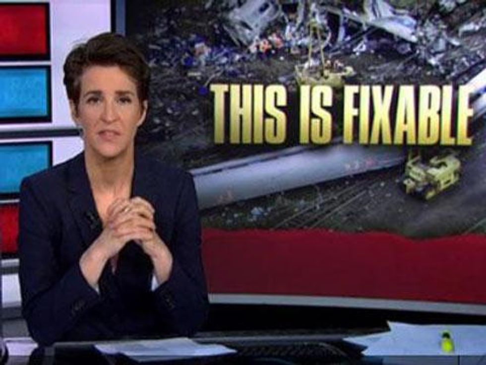 Rachel Maddow on Amtrak Crash: 'This Is On Congress' Head'