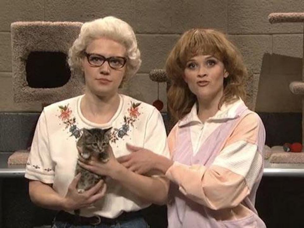 WATCH: Reese Witherspoon and Kate McKinnon Are Girlfriends and Cat Lovers in 'Whiskers R We'