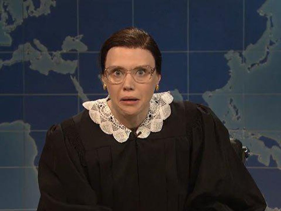 WATCH: Kate McKinnon's Glorious Ruth Bader Ginsburg Returns to Talk Marriage Equality on Weekend Update