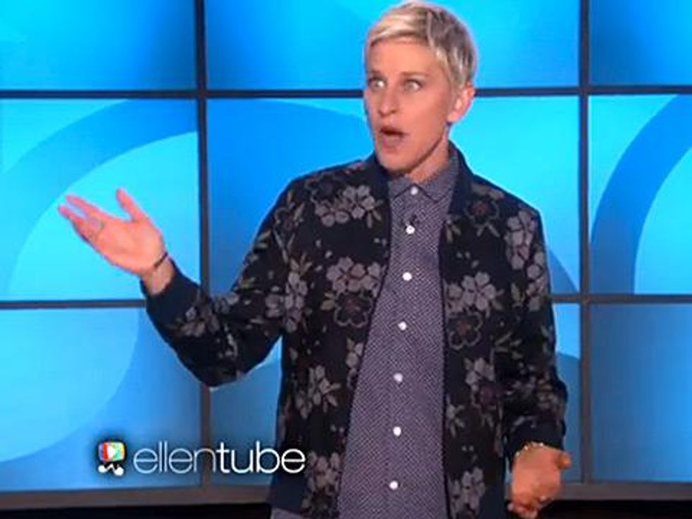 WATCH: Ellen DeGeneres Applauds Bruce Jenner's 'Incredibly Brave' Interview with Diane Sawyer