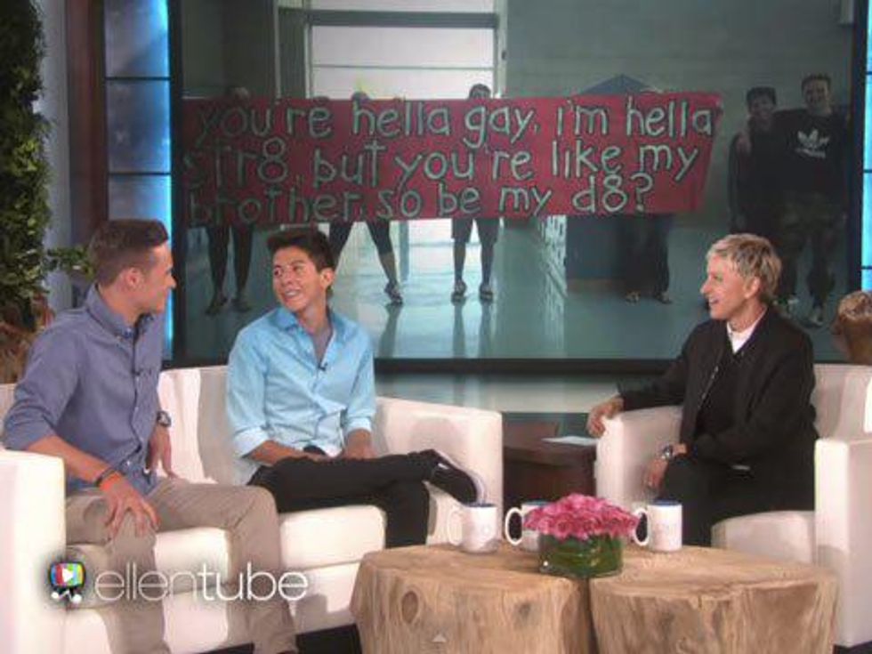 WATCH: Sweet Guy Friends Going to Prom Guest on Ellen DeGeneres, and They Could Make You Cry