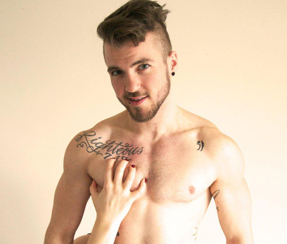 This Trans Model Recreated Adam Levine's Nude Portrait and It's Awesome