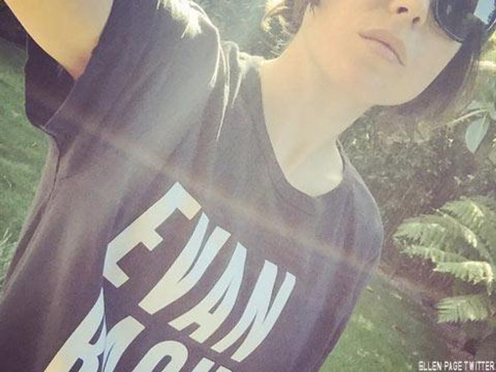 Pic of the Day: Ellen Page Reps Evan Rachel Wood and Wildfang