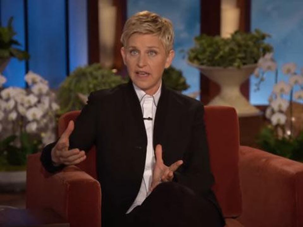WATCH: Ellen DeGeneres Says We'll Love One Big Happy 'Because There's a Lesbian in It' 