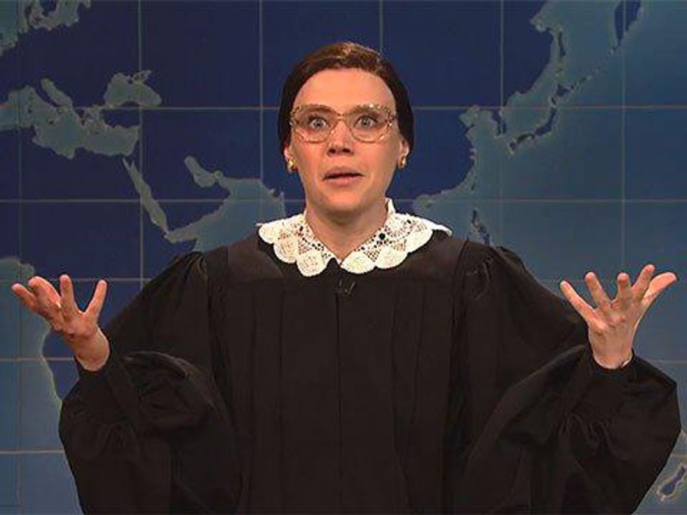 WATCH: Kate McKinnon's Ruth Bader Ginsburg Impersonation Dominates SNL's Weekend Update