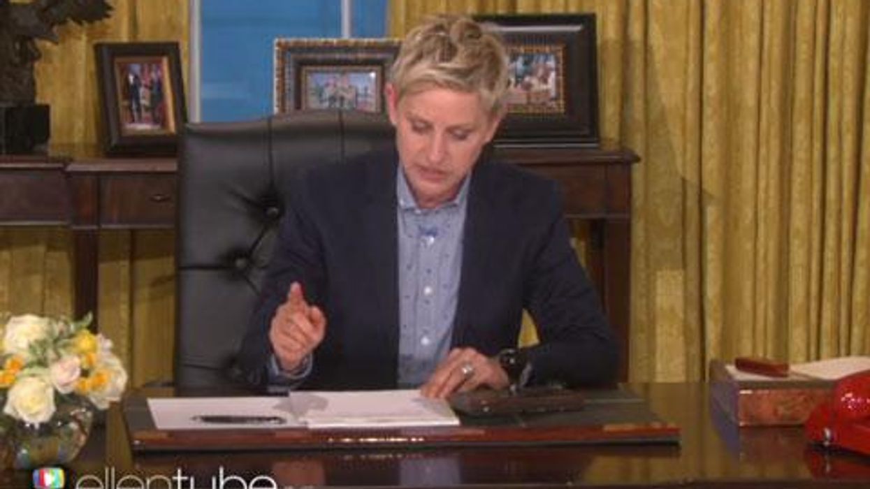 <p>WATCH: Meet Madame President Ellen DeGeneres</p>