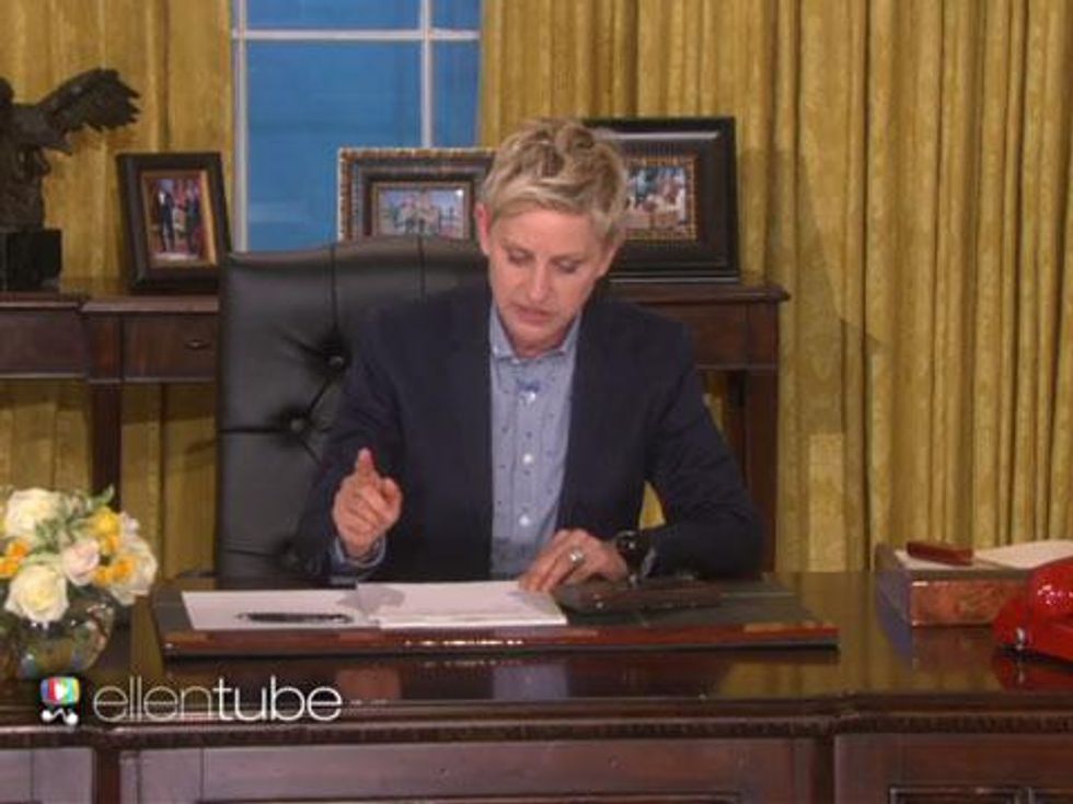 WATCH: Meet Madame President Ellen DeGeneres