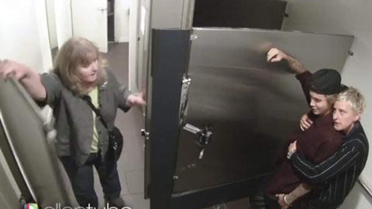 <p>WATCH: Ellen DeGeneres and Justin Bieber's Pretend Bathroom Makeout Session Is the Scariest!</p>