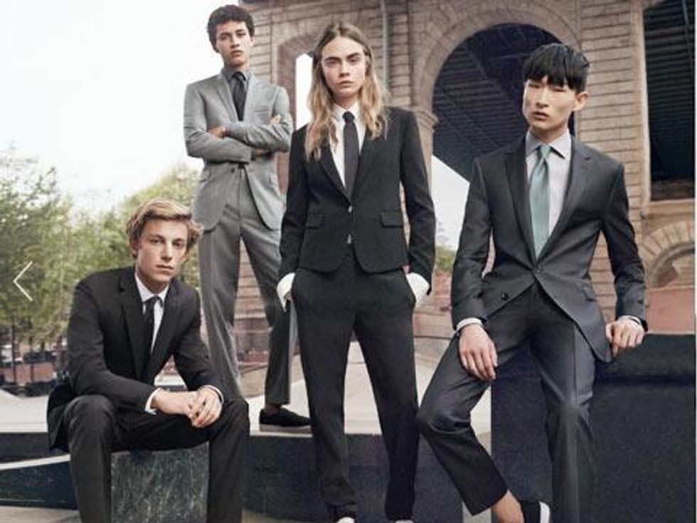 Pic of the Day: Cara Delevigne Rocks Menswear for DKNY 
