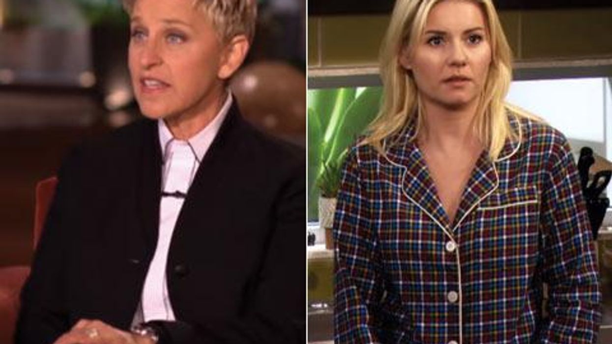 <p>WATCH: Ellen Says We'll Love Her New Show <em>One Big Happy '</em>Because There's a Lesbian'</p>