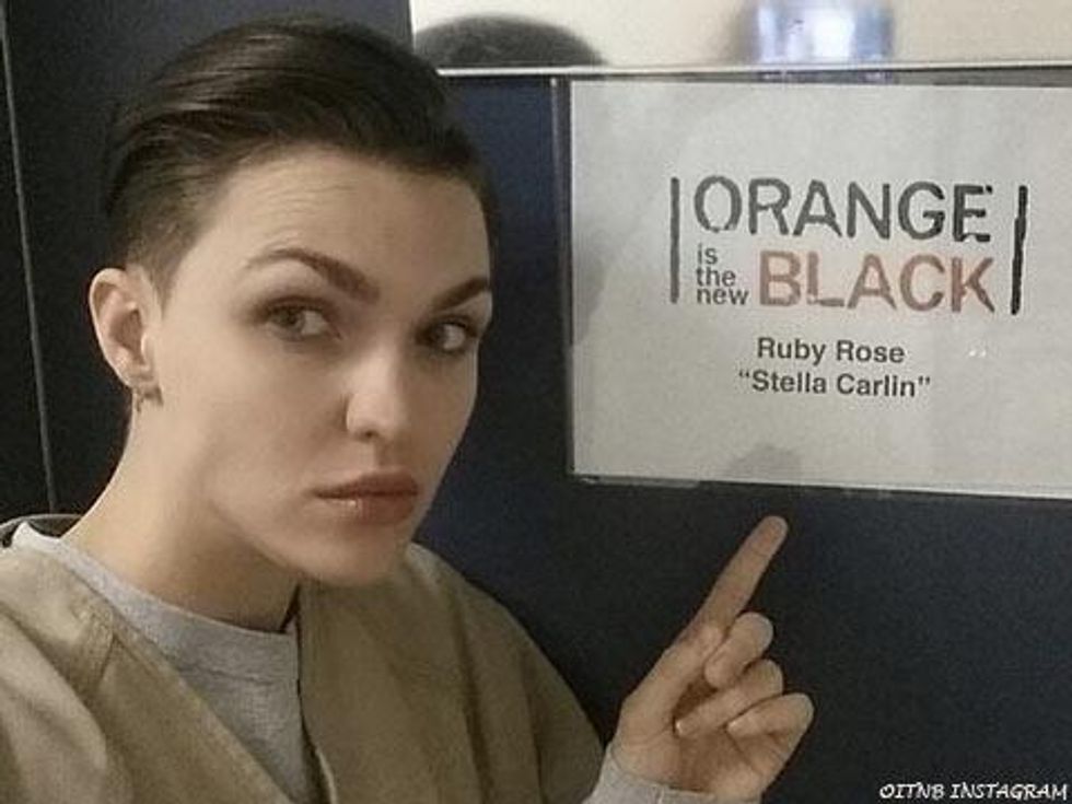 Pic of the Day: First Look at Out Model Ruby Rose on the Orange Is the New Black Set 