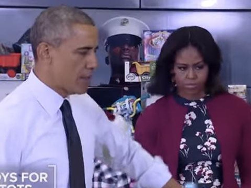 WATCH: Obama's Adorable Non-Gendered Gift-Giving Warms Hearts and Opens Minds
