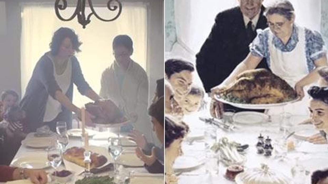 <p>WATCH: Tylenol Reimagines Famed Rockwell Painting with Lesbian Moms</p>