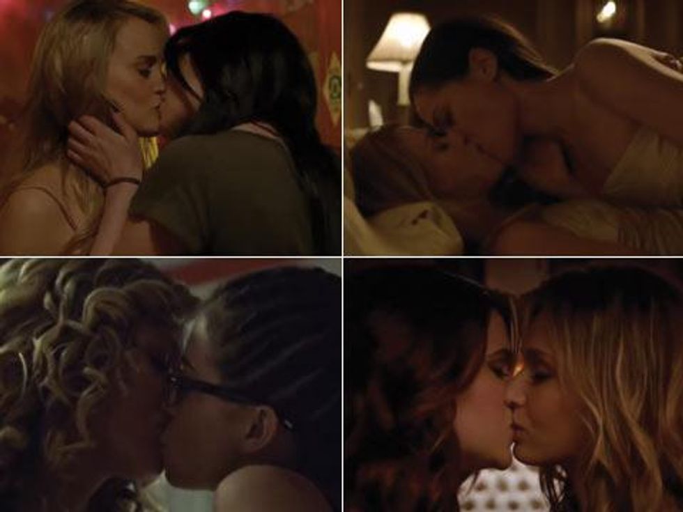12 Hottest Lesbian TV Kisses of 2014 - in GIF for Your Viewing and Reviewing Pleasure 