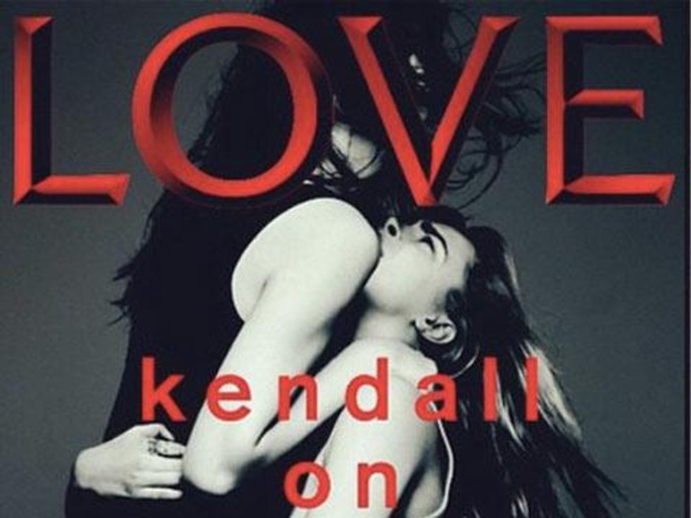 Pic of the Day: Kendall Jenner Straddles Cara Delevingne for Love Magazine 