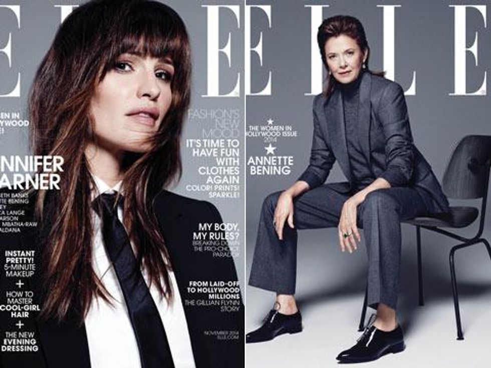 Pic of the Day: Annette Bening & Jennifer Garner Go Androgynous for Elle Magazine