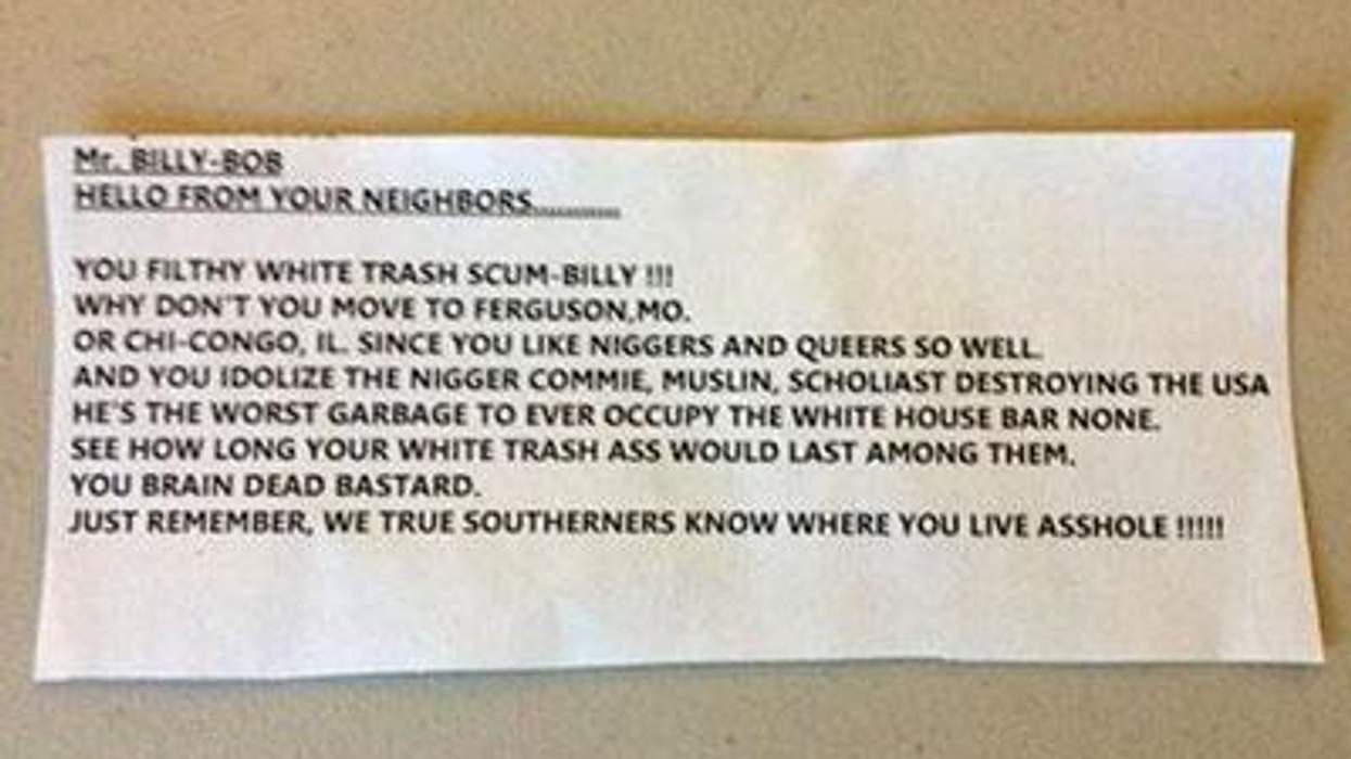 <p>Arkansas Church Gets Threatening Note in Response to Marriage Equality Support</p>