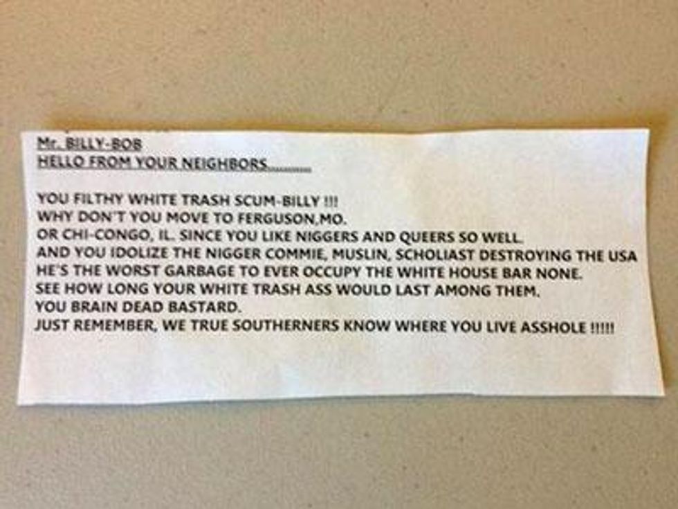 Arkansas Church Gets Threatening Note in Response to Marriage Equality Support  