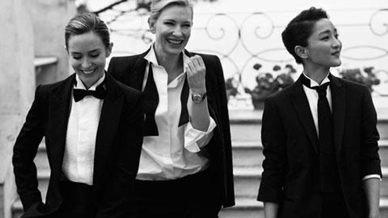 <p>9 Pics of Suited Up Cate Blanchett, Emily Blunt, and Zhou Xun So Hot We Don't Care What They're Selling</p>