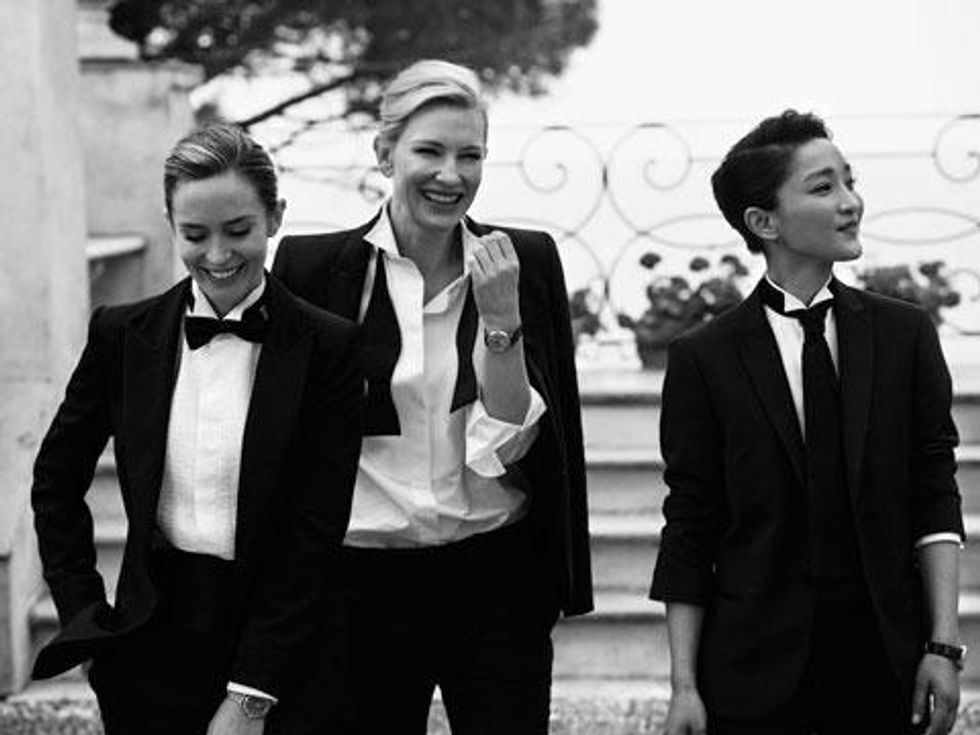 9 Pics of Suited Up Cate Blanchett, Emily Blunt, and Zhou Xun So Hot We Don't Care What They're Selling 