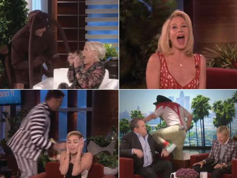 10 Hilarious Examples of Ellen DeGeneres Scaring the Crap Out of Her Celebrity Guests 