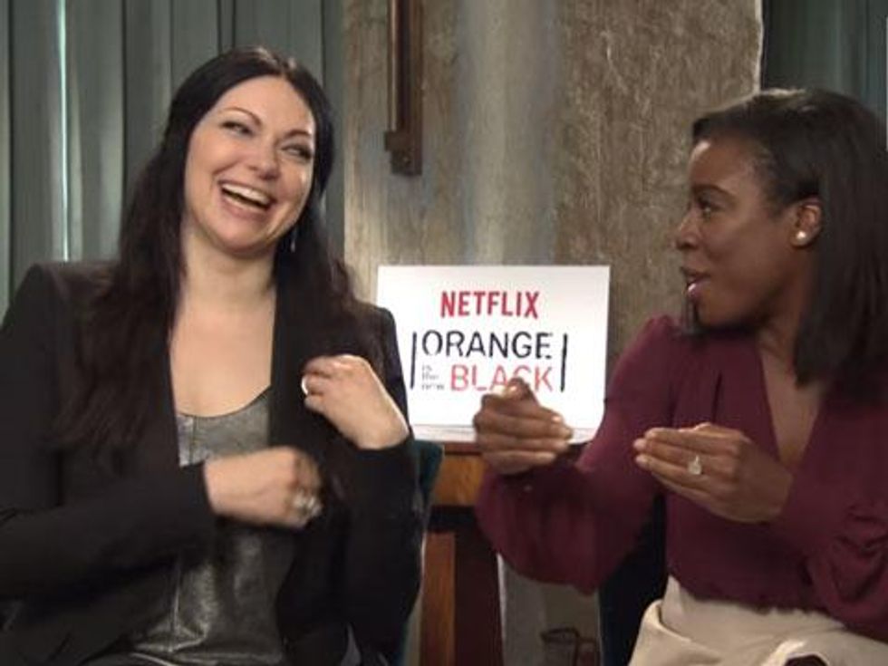 WATCH: Would Orange Is the New Black's Laura Prepon and Uzo Aduba be Friends with Alex and Crazy Eyes? 