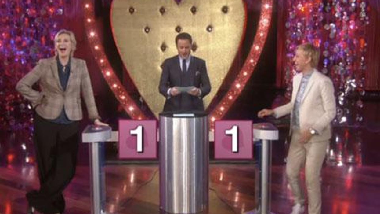 <p>WATCH: Ellen DeGeneres and Jane Lynch are 'Lady Lovers'</p>