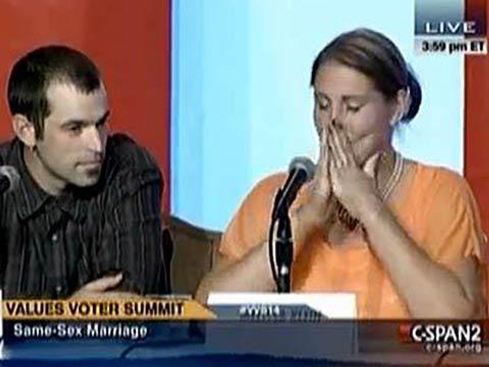 WATCH: Antigay Baker Cries to Values Voters Summit Over Lawsuit