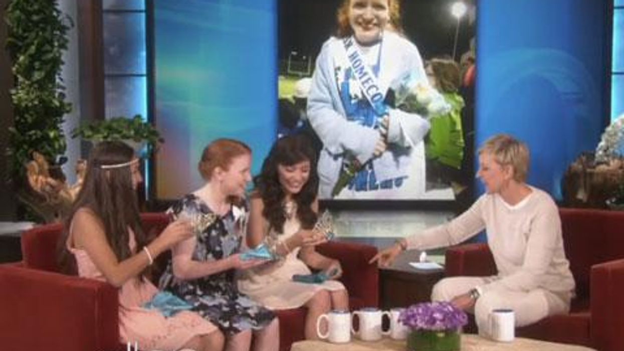 <p>WATCH: Ellen DeGeneres Rewards Texas Homecoming Queens Who Handed Crown to Bullied Friend</p>