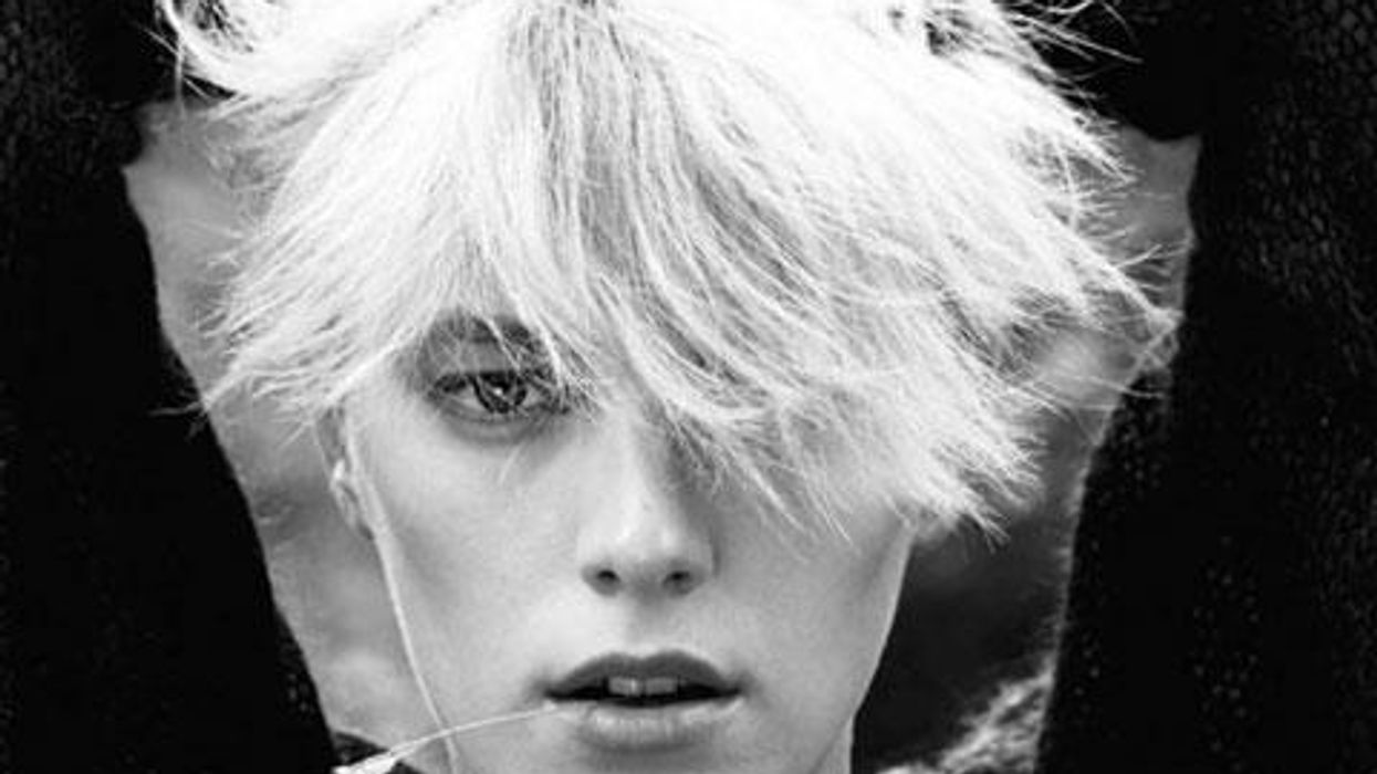 <p>Androgynous Model Erika Linder in Glamour Germany</p>