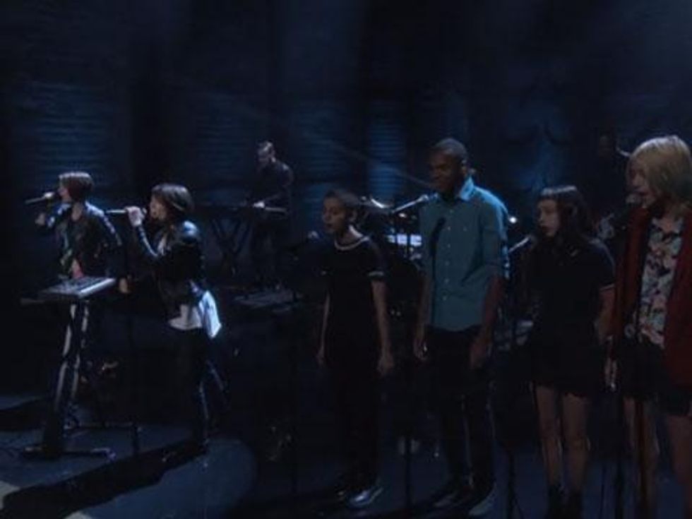 WATCH: Tegan, Sara, and a Super Cute High School Choir Perform "I Was a Fool" on Conan
