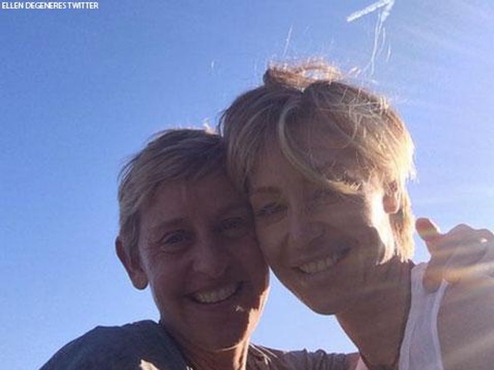 Pic of the Day: Ellen DeGeneres, Portia De Rossi, Their Anniversary and Sky Writing 