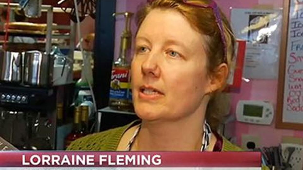 <p>WATCH: Bakery Owner Consults Jesus, Denies Lesbian Couple Wedding Cake</p>