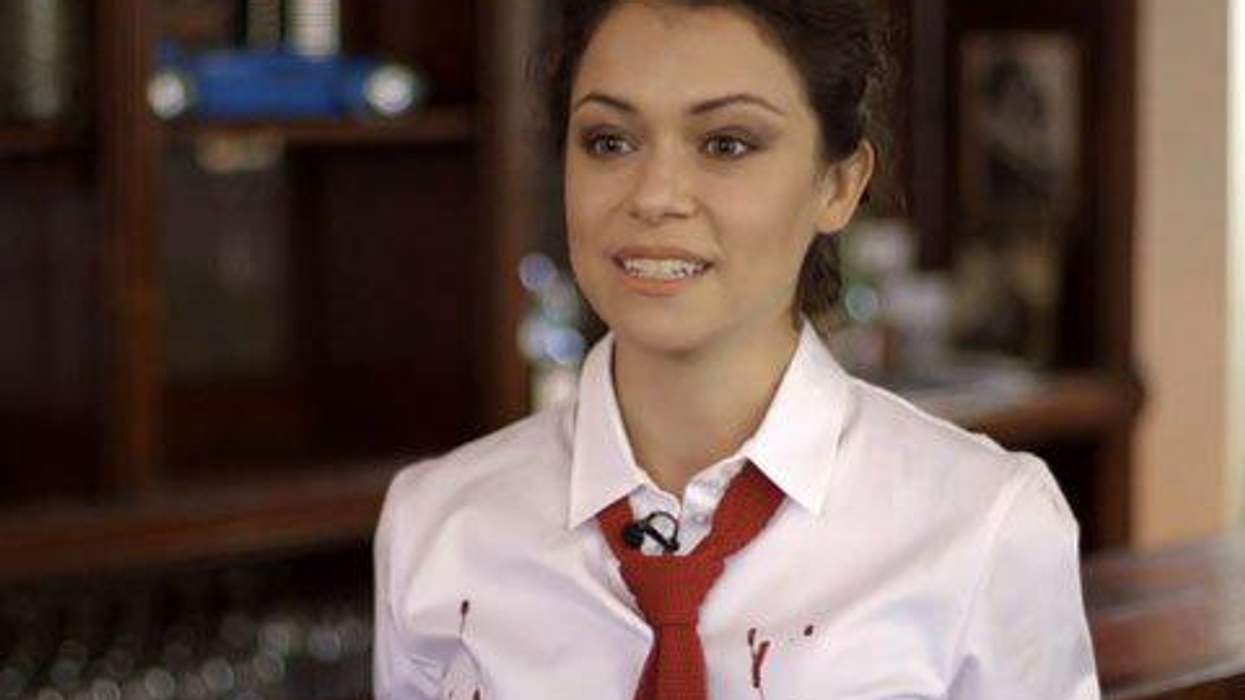 <p>WATCH: Tatiana Maslany as Shaun from<em> Shaun of the Dead</em> in the BEST Meta Geek Video Ever!</p>